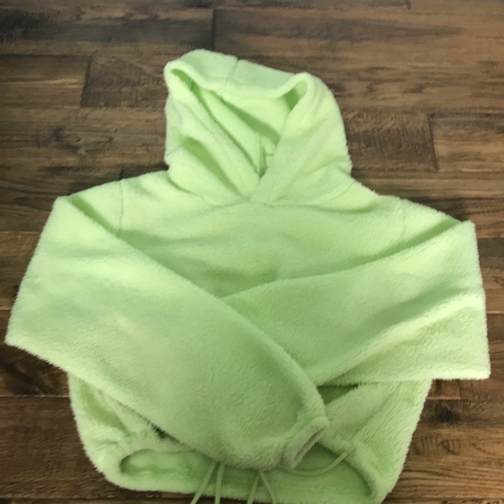 ✨ lime fleece hoodie ✨